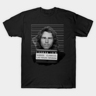 Jim Morrison mugshot cartoon T-Shirt